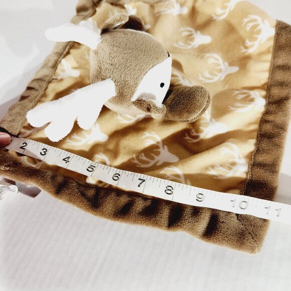 Levtex Deer Baby Security Blanket Lovey Brown White 11in 2018 Antlers Soft Toy - Picture 10 of 10